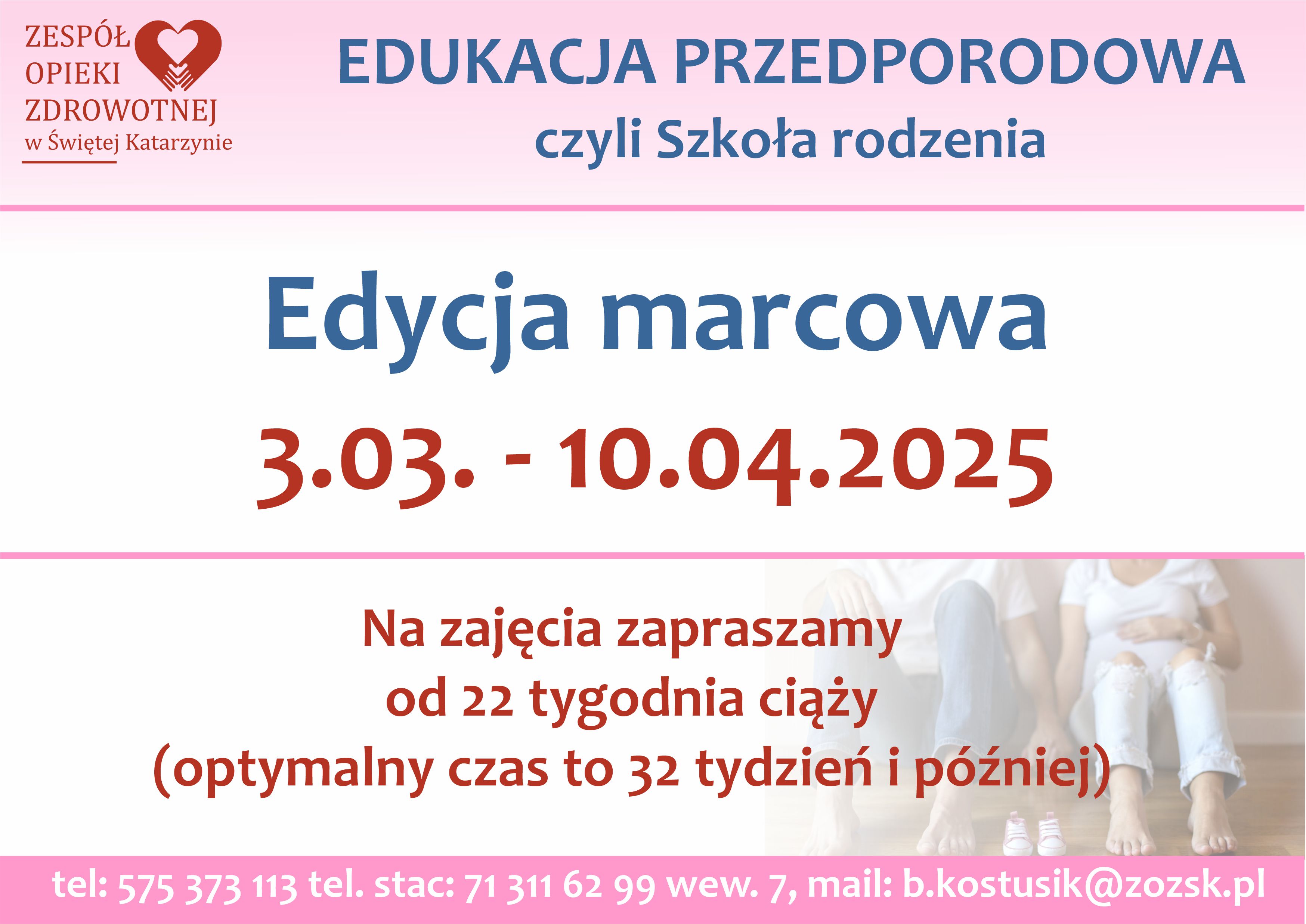 Edukacja przedporodowa - Szkoła Rodzenia 2024