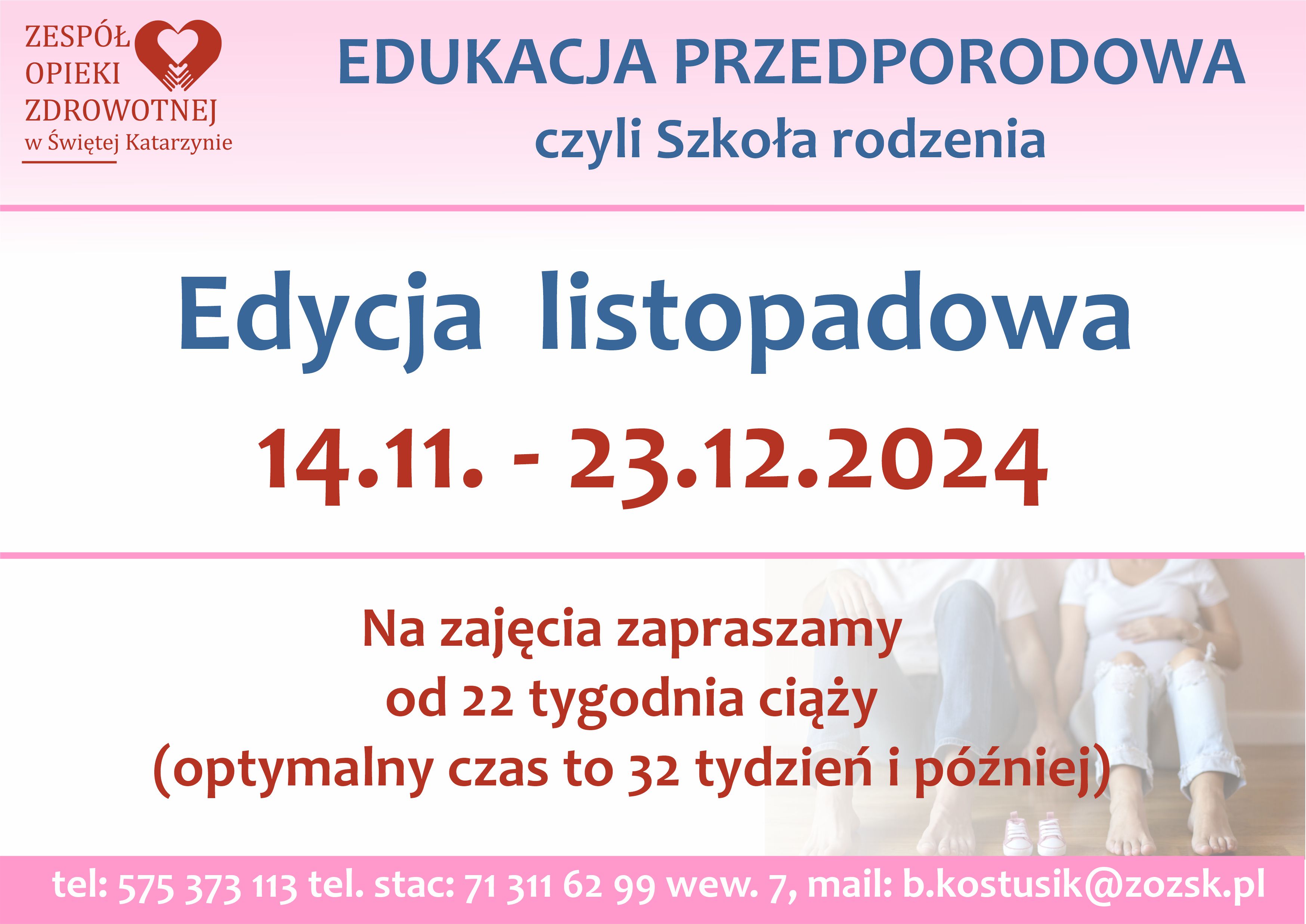 Edukacja przedporodowa - Szkoła Rodzenia 2024